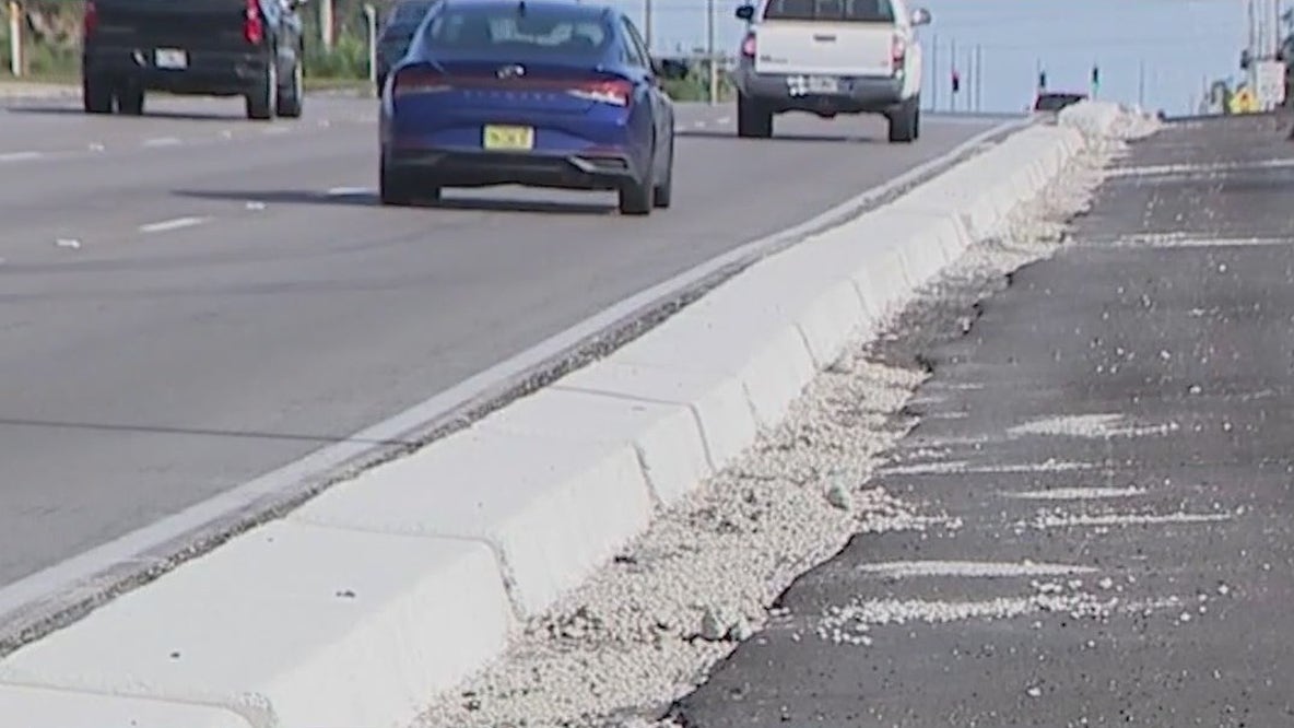 Drivers concerned with traffic barrier on U.S. 1